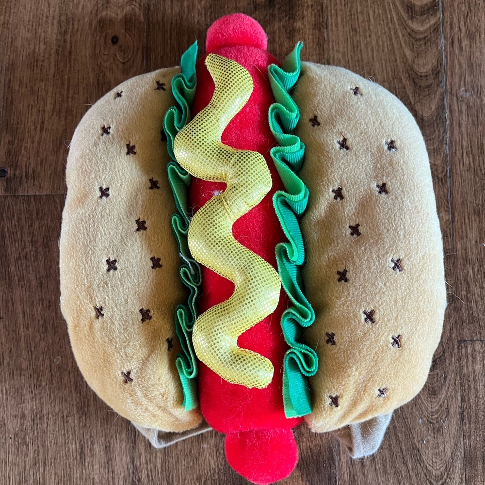 Thrills and chills hot dog dog costume size small
